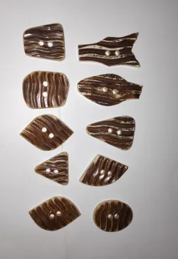 Eco Friendly Buffalo Horn Sewing Buttons