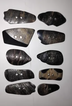 Handmade Buffalo Horn Buttons for Clothing