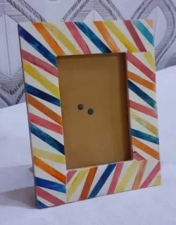 Handmade Wooden Frame with Decorative Carving