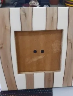 Light Oak Wooden Frame for Living Room Wall