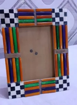 Modern Teak Wooden Frame for Minimalist Decor