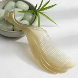 Natural Buffalo Horn Hair Comb