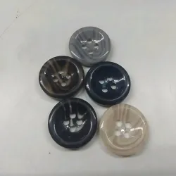 Polished Buffalo Horn Buttons for Sewing