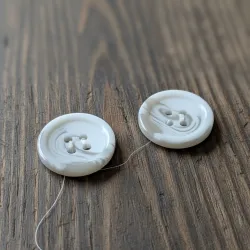 Rustic Buffalo Horn Buttons for Crafts