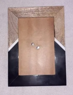 Rustic Carved Wooden Frame for Farmhouse Decor