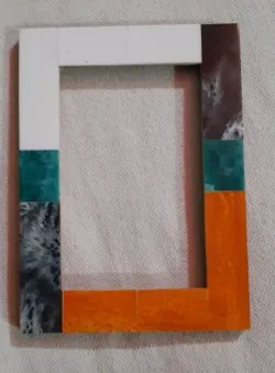 Wooden Frame with Decorative Beads