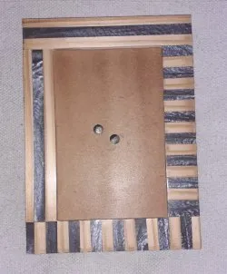 Wooden Frame with Natural Wood Grain Finish