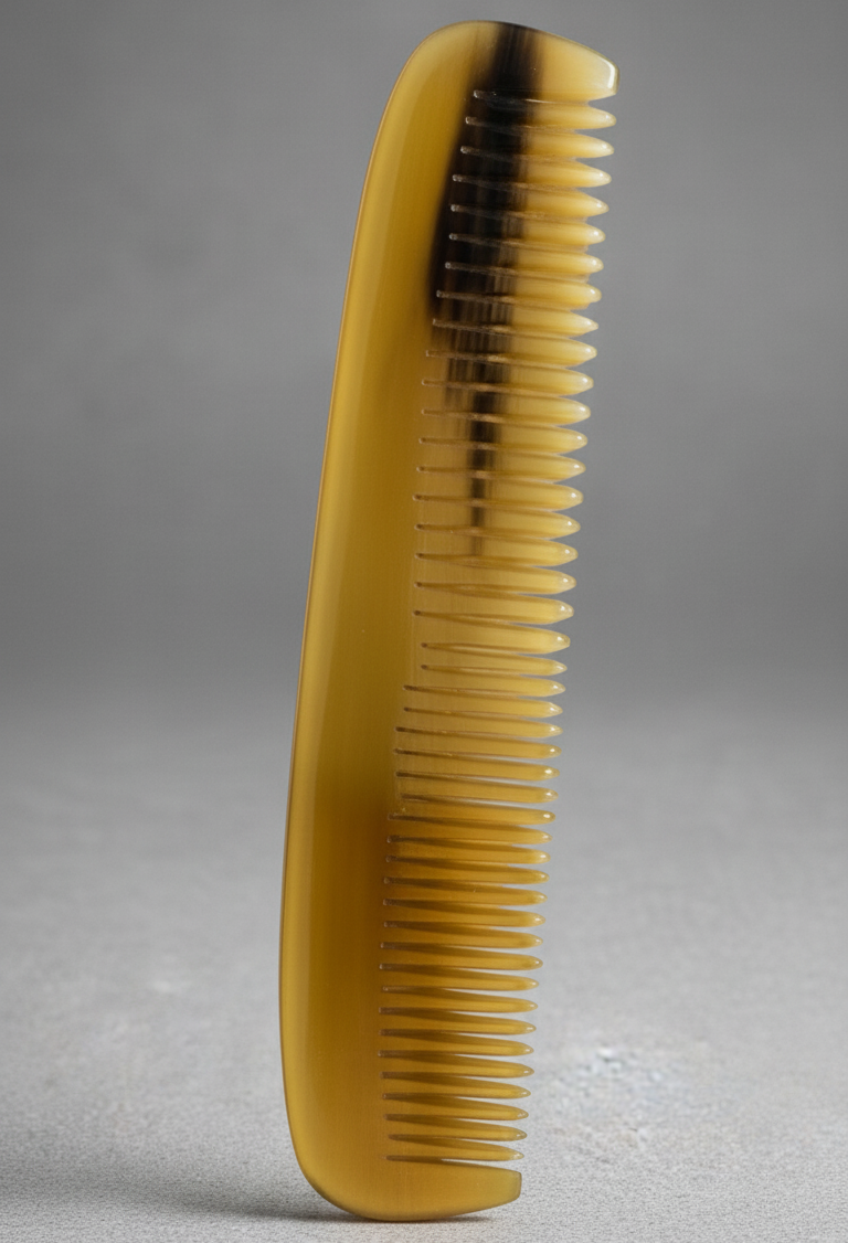 Buffalo Horn Comb For Curly & Wavy Hair – Handmade Organic Buffalo Horn Buffalo Horn Combs from India