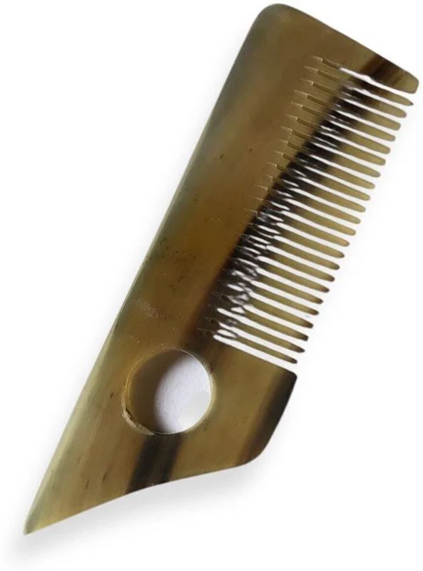 Buffalo Horn Detangling Comb For Curly Hair – Handmade Polished Buffalo Horn Buffalo Horn Combs from India