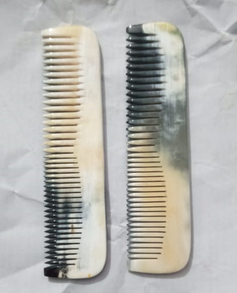 Eco‑friendly Buffalo Horn Hair Comb – Handmade Natural Buffalo Horn Buffalo Horn Combs from India