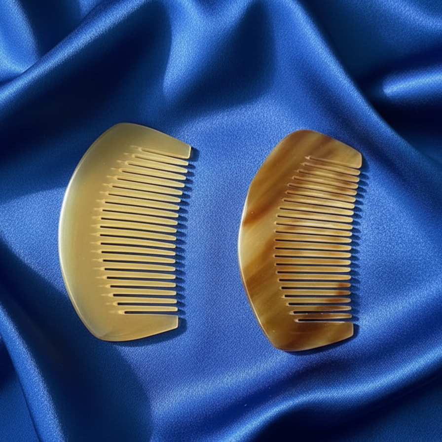 Handcrafted Buffalo Horn Beard Comb – Handmade Polished Buffalo Horn Buffalo Horn Combs from India