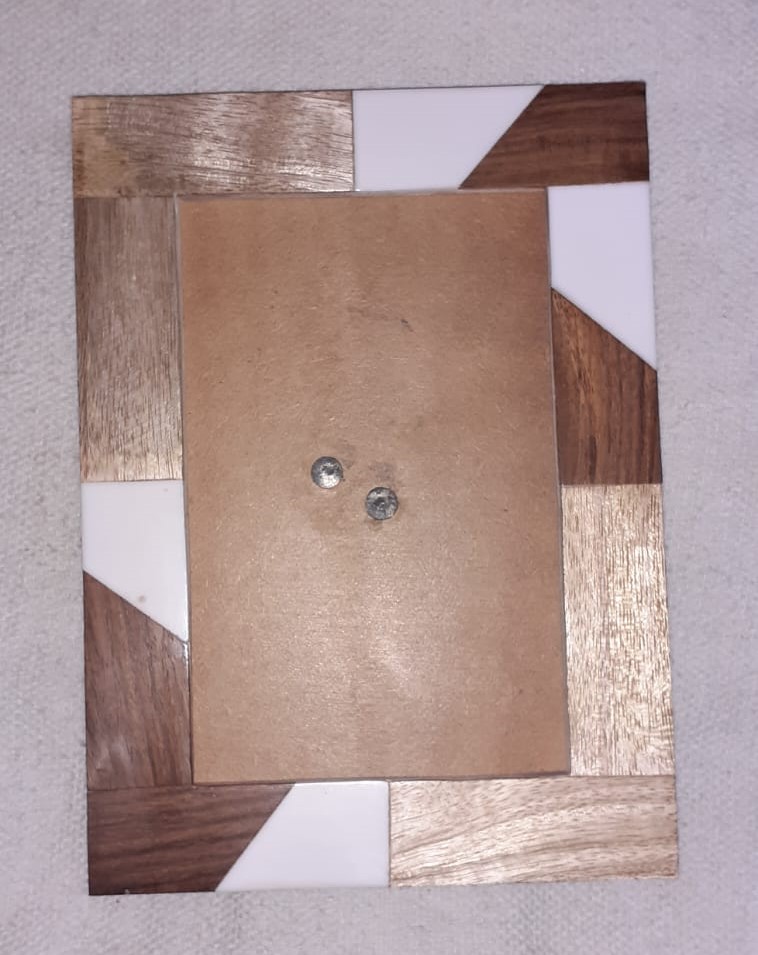 Rustic Wooden Frame With Distressed Finish – Handmade Cherry Wood Wooden Photo Frames from India