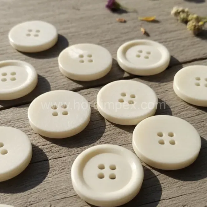 Strong Buffalo Horn Buttons For Clothing – Handmade Sustainable Buffalo Horn Buffalo Horn Buttons from India