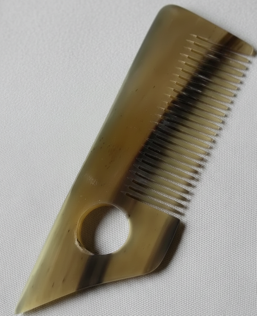 Wide Tooth Buffalo Horn Hair Comb – Handmade Handmade Buffalo Horn Buffalo Horn Combs from India