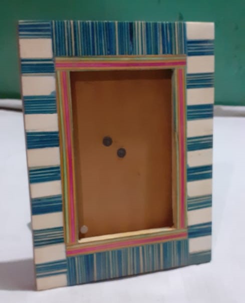 Wooden Collage Frame For 3 Photos – Handmade Mdf With Wood Veneer Wooden Photo Frames from India